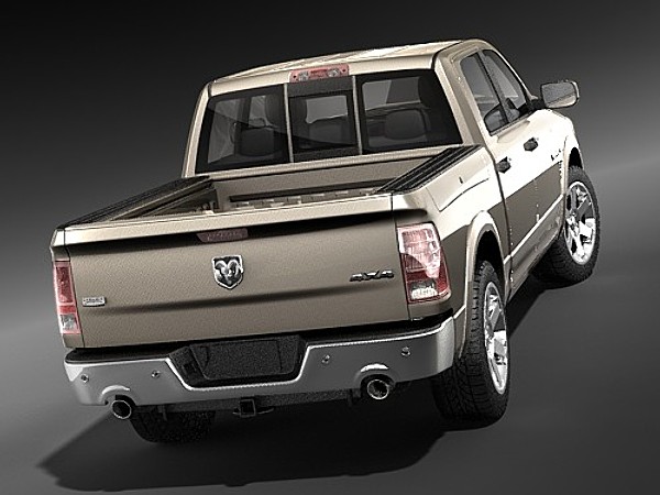 3d dodge ram 2009 double - dodge ram 2009 double cab midpoly... by squir